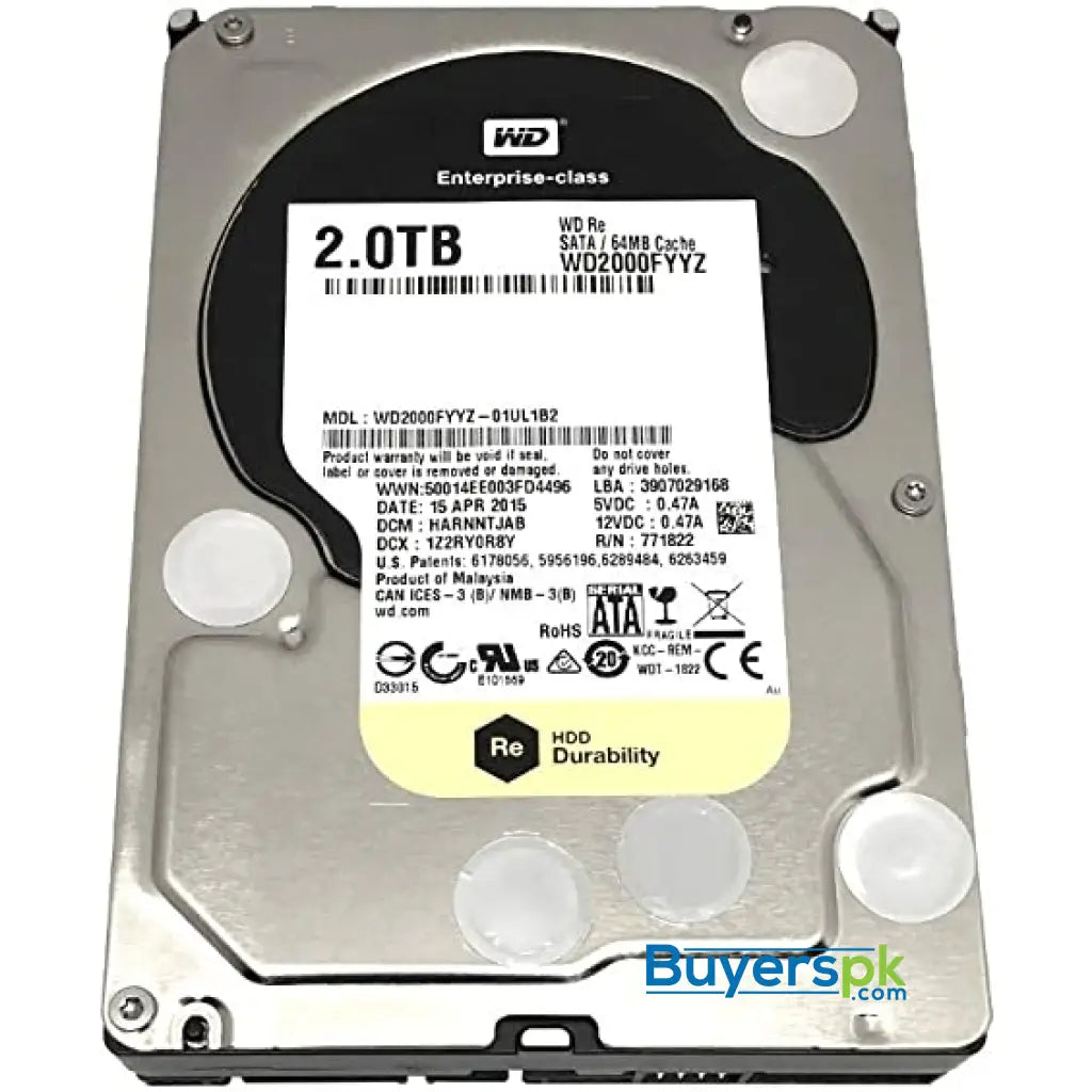 Wd Hdd Hard Disk Drive 2tb Yellow used Wd2000fyyz - Price in Pakistan Wd Hdd Hard Disk Drive 2tb Yellow used Wd2000fyyz - Price in Pakistan